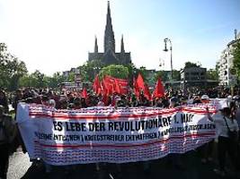 tausende menschen erwartet: polizei findet steindepots an mai-demo-strecke in berlin