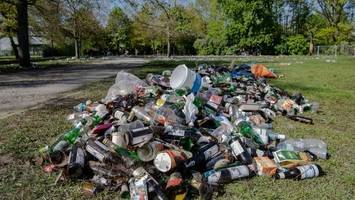 Stadtreinigung sammelt etwas weniger Müll nach 1. Mai ein