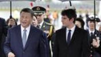 china: xi jinping trifft sich in frankreich mit macron und von der leyen