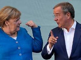 Es hat mit ihrem Projekt zu tun: Warum sich Merkel laut Laschet bei der CDU rar macht