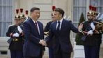 EU und China: Macron und von der Leyen fordern Xi zu fairerem Handel auf