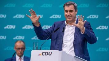 CSU-Chef Söder beim CDU-Parteitag: Von Löwen und Bären