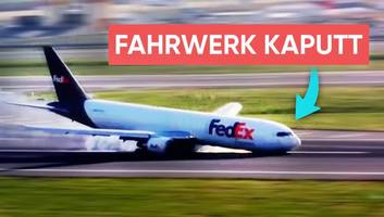 Probleme mit Fahrwerk - Nächste Boeing-Panne: Bei Landung von Fedex-Maschine sprühen plötzlich die Funken