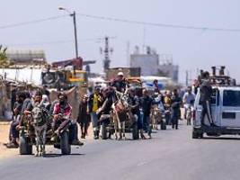 israelische truppen in der stadt: un: zehntausende menschen aus rafah geflohen