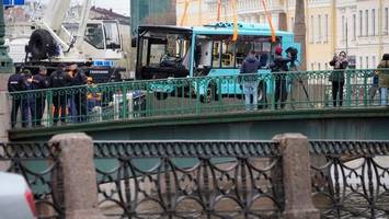 mehrere tote bei busunglück in st. petersburg