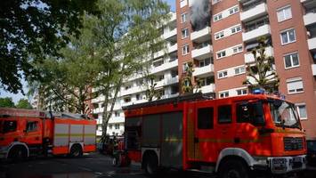 Brand in Hochhaus: Feuerwehr rettet zwei Katzen