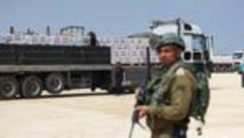 gaza: israel öffnet neuen grenzübergang für hilfslieferungen