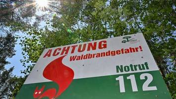 Hohe Waldbrandgefahr zum Wochenstart in Brandenburg