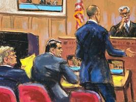 im gerichtssaal mit donald trump: mein herr, ich bitte sie