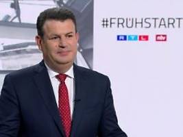 arbeitsminister im frühstart: heil: höheres rentenalter käme kürzung gleich