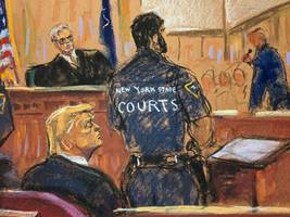 Im Gerichtssaal mit Donald Trump: Offline im historischen Moment