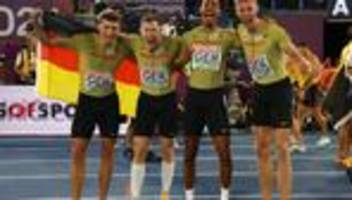 leichtathletik-em in rom: deutsche läufer holen bronzemedaille über 4x400 meter