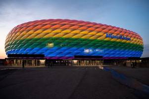 Münchner Arena leuchtet an zwei EM-Tagen in Regenbogenfarben