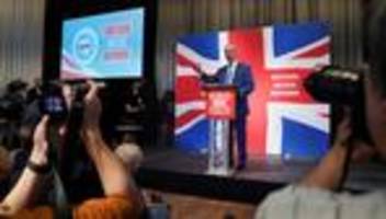 wahl in großbritannien: umfrage sieht partei reform uk erstmals vor den tories