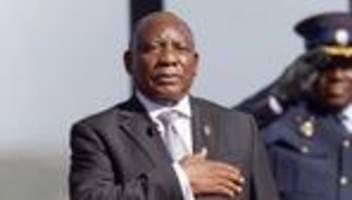 südafrika: cyril ramaphosa erneut als präsident südafrikas vereidigt