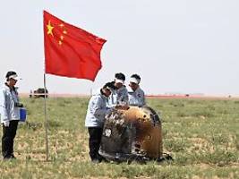chang'e-6 hat proben an bord: chinas mondsonde ist erfolgreich zurückgekehrt