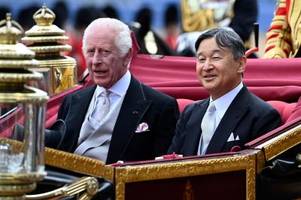 Japanisches Kaiserpaar zu Besuch bei König Charles