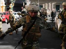 sorge vor putsch: soldaten dringen in boliviens präsidentenpalast ein