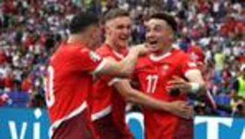 Achtelfinale der Fußball-EM: Schweiz besiegt Italien und steht im EM-Viertelfinale