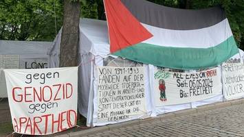 pro-palästina-camp: aktivisten wollen bis september bleiben