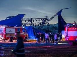 staatsanwaltschaft ermittelt: riesenzelt begräbt festivalbesucher - 15 verletzte