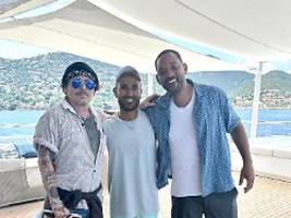 entspannung auf kollegen-jacht: johnny depp und will smith genießen italien