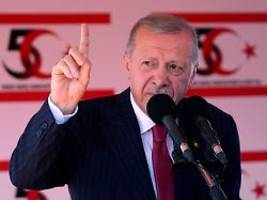 gespräche nicht von nutzen: erdogan erteilt wiedervereinigung zyperns absage
