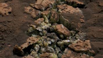 sollte nicht dort sein - "oase in der wüste": schwefelkristalle überraschend auf dem mars entdeckt