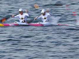 olympischer krimi auf dem wasser: kajak-herren fliegen zu gold, frauen zittern ewig um bronze