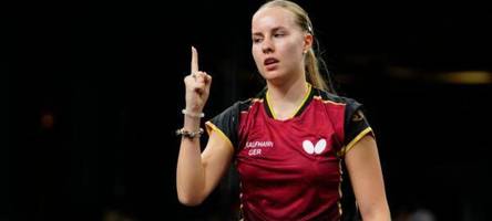 Eine wie Boll? Tischtennis-Hoffnung Kaufmann bremst Euphorie