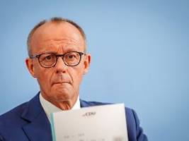 unterredung im kanzleramt: merz will deutschland retten - aber auch die cdu