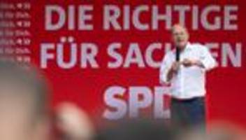 Landtagswahl Sachsen: Olaf Scholz tritt vor Landtagswahl in Chemitz auf