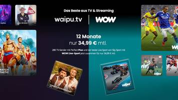 Bundesliga-Start - Sichern Sie sich das Streaming-Paket von waipu.tv und Wow Live-Sport