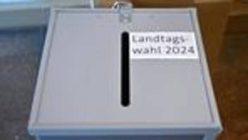 landtagswahl: wahllokale für thüringen-wahl geöffnet