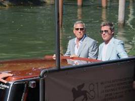 Kein Wiedersehen mit der Ex: Brad Pitt und George Clooney fahren in Venedig groß auf