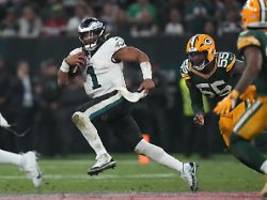 packers in sorge um starspieler: eagels gewinnen historisches auswärtsspiel der nfl