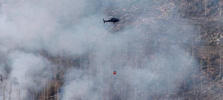 Feuer am Brocken - Einsatz könnte noch Tage dauern