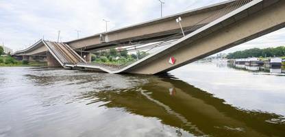 Dresden: Großer Teil der Carolabrücke stürzt in die Elbe - Sanierung war für kommendes Jahr geplant