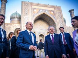 Usbekistan und Kasachstan: Scholz auf Entdeckungsreise an der alten Seidenstraße