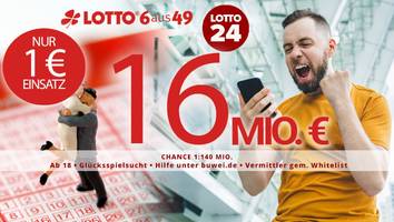 2 Felder für 1 Euro - Lotto 6aus49 steigt weiter! Jetzt günstig spielen und Chance auf 16 Mio. sichern