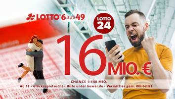 Lotto 6aus49 - 5 Felder zum Preis von 2 spielen – Mittwoch warten 16 Millionen Euro im Lotto-Jackpot