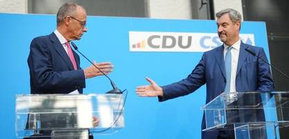 Kanzlerkandidatur der Union: Friedrich Merz und Markus Söder einigen sich - auf den CDU-Chef