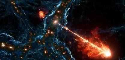 Astronomie: Schwarzes Loch sendete Jet Porphyrion ins All