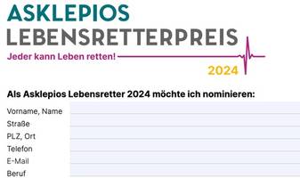 Lebensretterpreis Bewerbungsformular zum Herunterladen