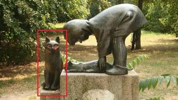 wer hat die bronze-katze aus dem park gestohlen?