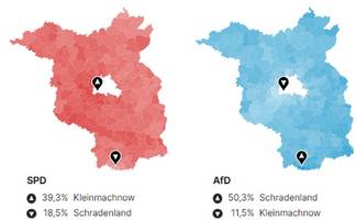 Brandenburg-Wahl: Das sind die Hochburgen der Parteien