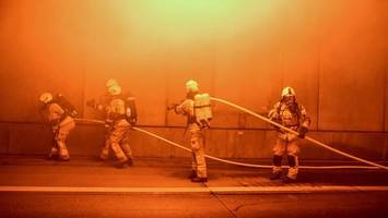 Brand in Autobahntunnel: So lief die Feuerwehr-Übung