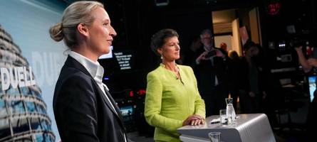 So lief das Duell zwischen Wagenknecht und Weidel