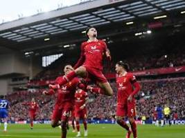 Verfolger City mit Vereinsrekord: Liverpool behält gegen starkes Chelsea die Nerven