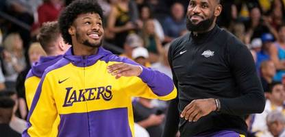 LeBron James und sein Sohn bei den Los Angeles Lakers: Wessen Traum geht hier in Erfüllung?